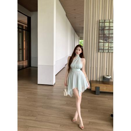 BY23989# 抹胸挂脖高腰...