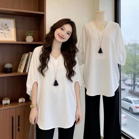 BY24153# 中长款洋气百...