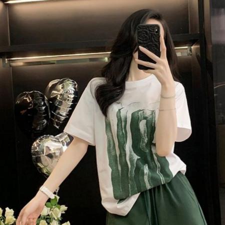 BY24175# 洋气时尚印花短袖套装女夏休闲运动宽松短裤两件套潮显瘦跑步 服裝批發女裝批發服飾貨源