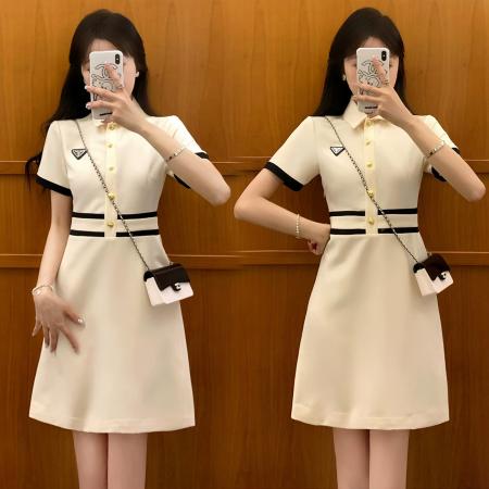 新款韩版时尚气质名媛风减龄显瘦小香风连衣裙 服裝批發女裝批發服飾貨源