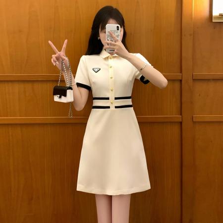 新款韩版时尚气质名媛风减龄显瘦小香风连衣裙 服裝批發女裝批發服飾貨源