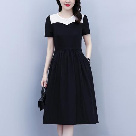 连衣裙子女士夏季新款今年流行爆款小个子冰丝四面体裙子 服裝批發女裝批發服飾貨源