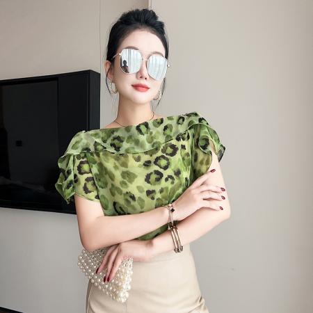夏季新款温柔风高级感减龄小衫流行百搭舒适法式超好看上衣女  服裝批發女裝批發服飾貨源