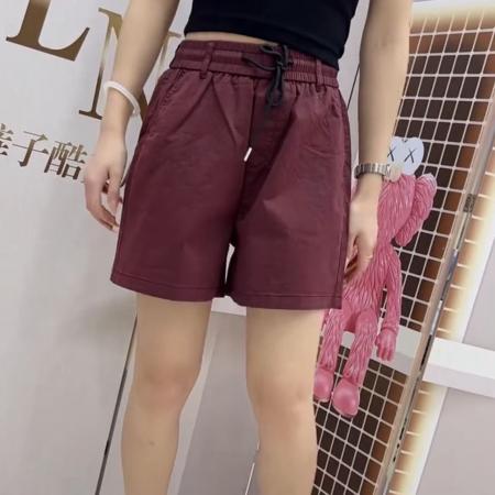 BY25420# 胖mm大码夏季短裤女时尚新款高腰百搭宽松洋气显瘦薄款休闲裤热裤  服裝批發女裝批發服飾貨源