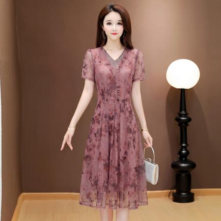 BY25653# 夏季新款连衣裙瘦腰显瘦大摆裙 服裝批發女裝批發服飾貨源
