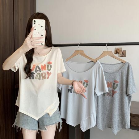 BY25713# 夏季新款胖m...